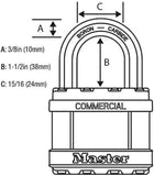 Master Lock Magnum Padlock - 2" W x 1-1/2"L Shackle, Keyed-Alike, with Bumpstop