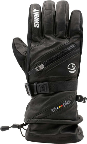 Swany Men's Large X-Cell 2.1 Sports Moisture-Wicking Quick-Drying Warm Durable Flexible Leather Winter Gloves