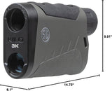 SIG SAUER KILO3K 6X22MM Compact Lightweight Waterproof Accurate Laser Rangefinder |BDX-U/X, Red OLED Display (SOK3K602)
