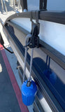 Danik Hook Fender Hanger, Easy to Use, Easy Fender Height Adjustment, C-Clip for Quick and Easy Connection to Your Pontoon or Deck Boat’s Square and Rectangle Handrails