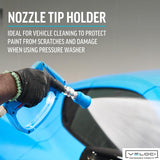 MTM Hydro Acqualine Pressure Washer Nozzle Guard Holder Tips Protector with 1/4” Quick Coupler Plug, 40 Degrees 4.0