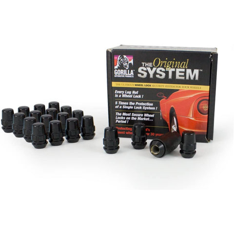 Gorilla Automotive Locking Lug Nuts, Set of 20 Acorn Gorilla Lug Nuts, 12mm x 1.50 Thread