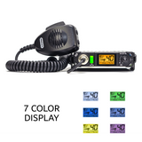 President Electronics Bill III FCC AM/FM CB Radio, Ultra-Compact with P Channels, NRC, Weather Channel, Scan Skip, ASC, VOX, USB Port, 7 Color Display