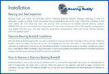 Bearing Buddy Wheel Bearing Protectors with Bra, Pair, Chrome, 2.047"