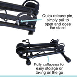 Lumintrail Bike Floor Storage Stand for 24"-28" Mountain Bikes and 650C -700C Road Bikes - Push-in Design