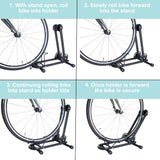 Lumintrail Bike Floor Storage Stand for 24"-28" Mountain Bikes and 650C -700C Road Bikes - Push-in Design