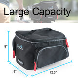 Lumintrail Bike Trunk Bag Rear Bicycle Rack Bag Pannier with Rain Cover