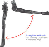 Lumintrail BS-6-16 Center Kickstand, Single Arm, Black