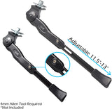 Lumintrail BS-6-16 Center Kickstand, Single Arm, Black