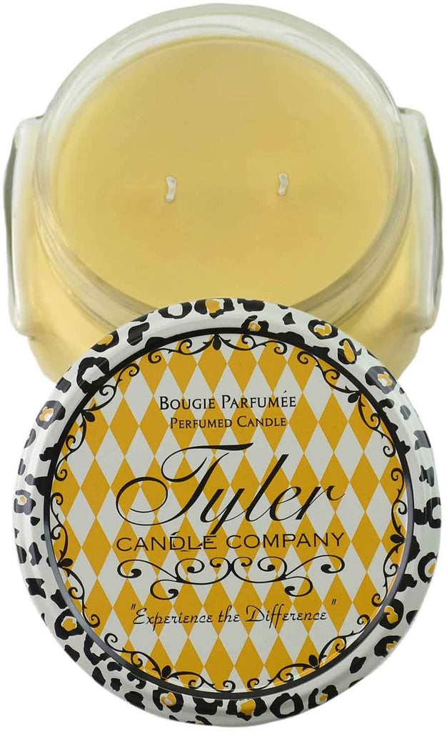 Tyler Candle Long Burning Scented Candle Glass Jar 22 oz Fleur De Lis