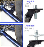 Lumintrail BS-6-16 Center Kickstand, Single Arm, Black