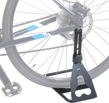 Lumintrail Bike Floor Hub Mount BS-7078-03-4 Rear Parking Rack Stand for Mountain and Road Bicycle, Adjustable Fit Up To 29" Wheels, Powder-Coated Steel, Tool-Free Adjustment, Non-Marring Rubber Sleeve