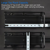 Lumintrail Bike Cargo Rack LC-671-03 Seatpost Mounted Bicycle Luggage Carrier with 20 LBs Weight Capacity for Trunk Bags and Quick Release Handle