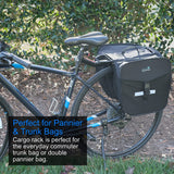 Lumintrail Bike Cargo Rack, Seatpost Mounted Bicycle Luggage Carrier with Side Tire Guards, for Trunk Bags and Pannier Bags, 20 LBs Weight Capacity
