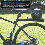 Lumintrail Bike Cargo Rack LC-671-02, Seatpost Mounted Bicycle Luggage Carrier with 20 LBs Weight Capacity for Trunk Bags and Quick Release Handle