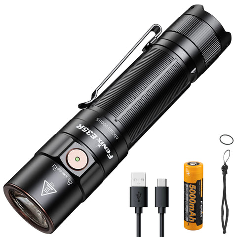 Fenix E35R 3100 Lumens Rechargeable EDC Flashlight with 5000 mAh Battery