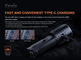 Fenix LR35R 10000 Lumens Long Throw Rechargeable LED Flashlight