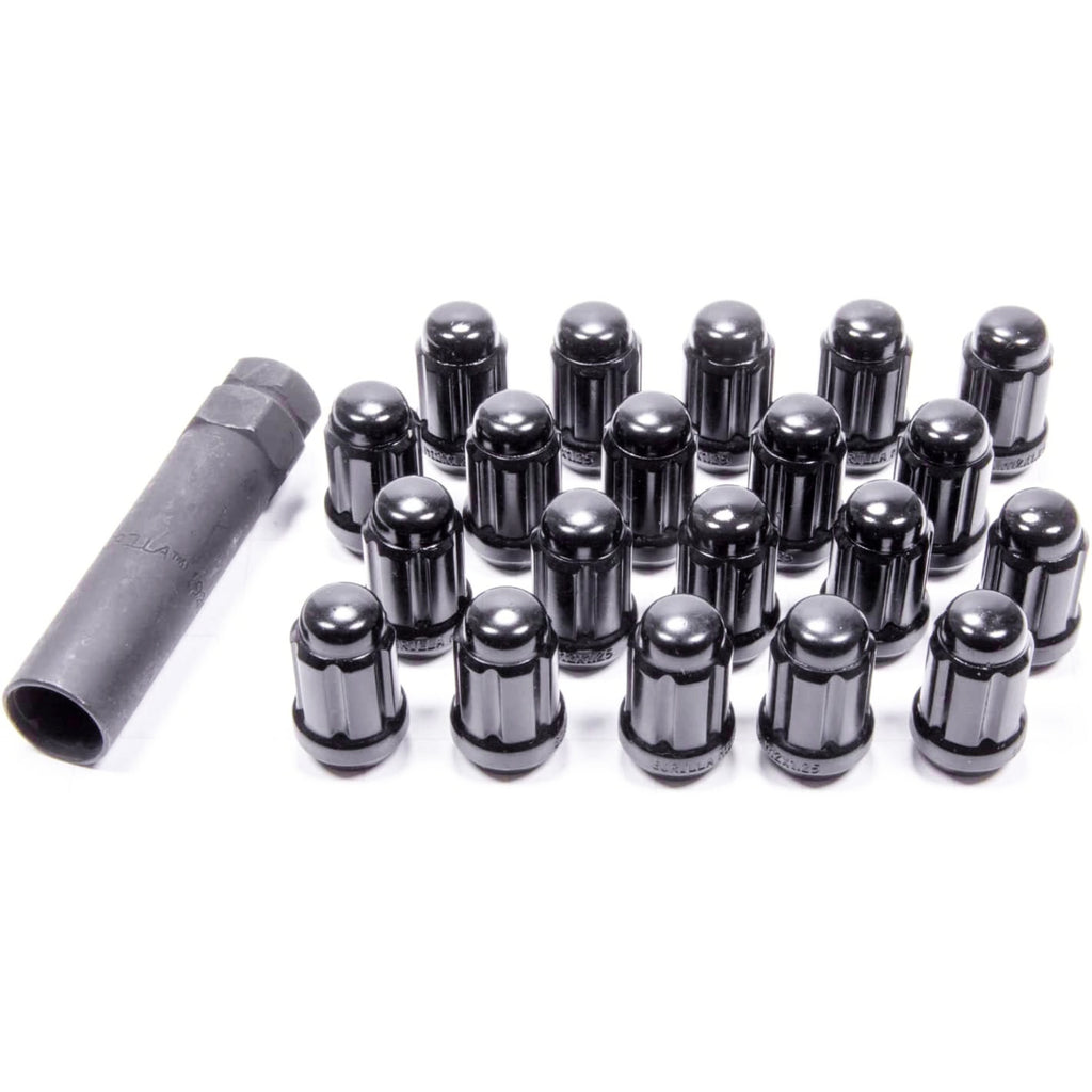 Gorilla Automotive Small Diameter Acorn Lug Nut w/ Key, 12mm x 1.25, Set of 20