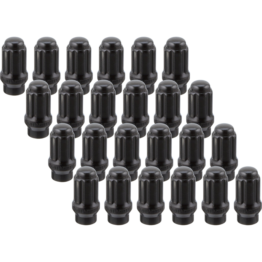 Gorilla Automotive Small Diameter ET Spline Lug Nut w/ Key, 12mm x 1.50, Set of 24