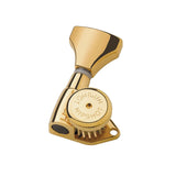 Hipshot Guitar Tuner Upgrade Kits (3+3 Headstocks) Grip-Lock Open Gold