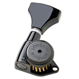 Hipshot Grip-Lock Open 3+3 Headstocks Guitar Tuner Upgrade, Black - 6K2GL0B