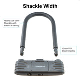 Bicycle Combination U-Lock, Medium Security