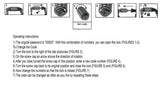 Bike Lock with Steel Coil Combination Chain
