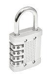 Padlock with Steel Security Cable and Set-Your-Own Combination
