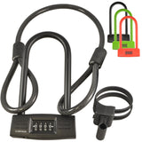 Bicycle Combination U-Lock - Good Security