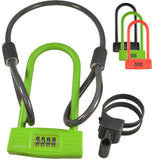 Bicycle Combination U-Lock - Good Security