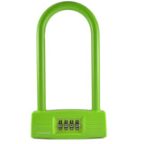 Combination U-Lock Green