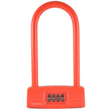 Combination U-Lock Red