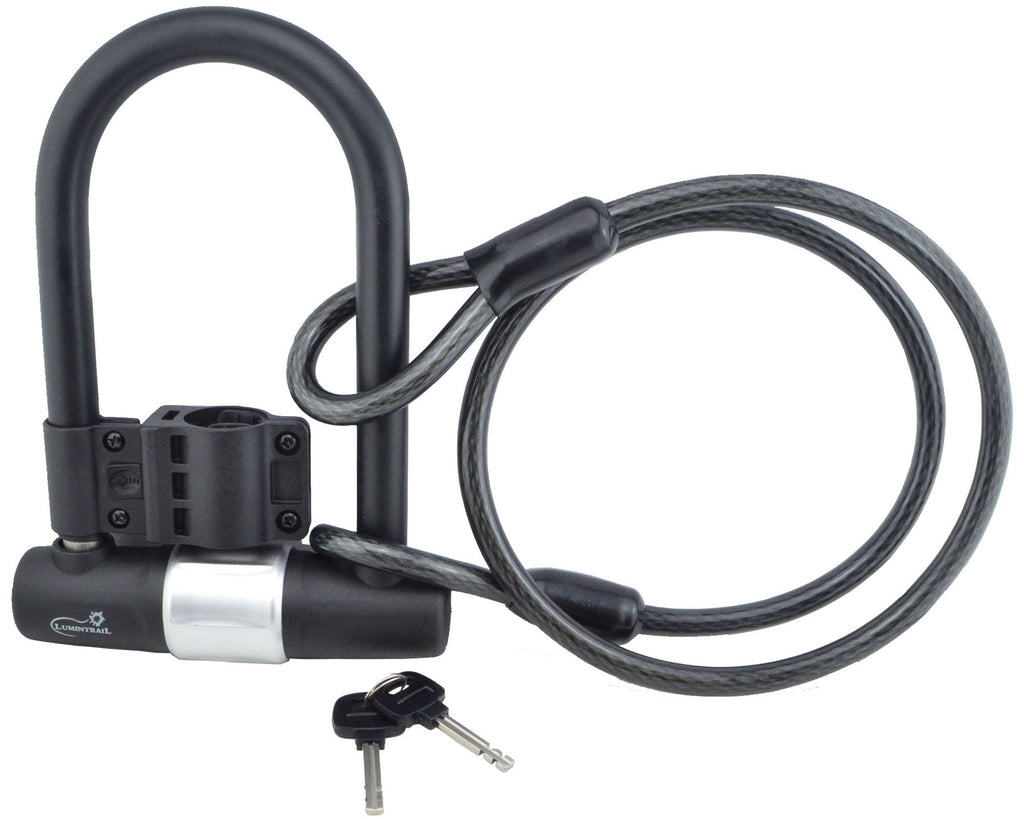 Bicycle Keyed U-Lock with Security Cable Mount