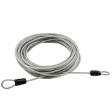 Lumintrail 3mm Braided Steel Coated Security Cable Luggage Lock Safety Cable Wire Double Loop
