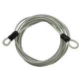 Lumintrail 3mm Braided Steel Coated Security Cable Luggage Lock Safety Cable Wire Double Loop