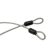 Lumintrail 3mm Braided Steel Coated Security Cable Luggage Lock Safety Cable Wire Double Loop