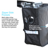 Lumintrail Double Pannier Bike Bags 36L Bag Capacity for Rear Bicycle Rack