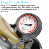 Lumintrail 160 PSI Dual Valve Bike Pump with High Pressure Gauge PM-32B