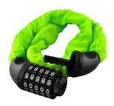 Digit Combination Steel Chain Lock Green