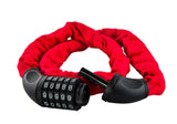 Digit Combination Steel Chain Lock Red