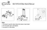 Lumintrail Bike Floor Storage Stand for 24"-28" Mountain Bikes and 650C -700C Road Bikes - Push-in Design