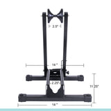 Lumintrail Bike Floor Storage Stand for Mountain and Road Bicycle Indoor Outdoor Garage Storage