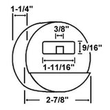 Master Lock 6271KA 2-7/8in (73mm) Hidden Shackle Tumbler Padlock