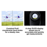 Nikon COOLSHOT ProII Golf Rangefinder Stabilized View, White