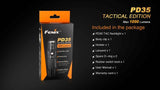 Fenix PD35 TAC Tactical Edition LED Flashlight 1000 Lumens