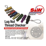 S&W Color Coated Lug Nut Thread Checker Set SWTC-LN8