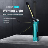 Klarus LED Work Light, 550 Lumens Rechargeable COB Work Light with Magnetic Base & Hook