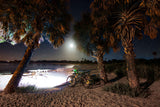 LED Bicycle Headlight Set with Helmet Mount - 3000 Lumen