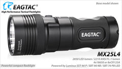 EagleTac MX25L4 SST-90 LED 2850 Lumen Flashlight (Base Model)