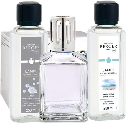 Lampe Berger Essential Square Home Fragrance Diffuser Kit w/ 2 Fragrance Refill